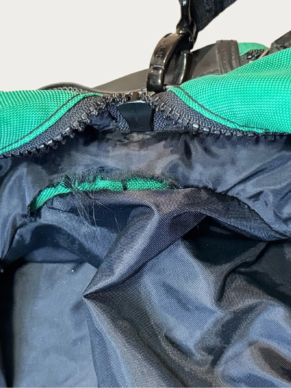 Vintage Polo Sport Ralph Lauren Green Duffel Bag Soft Case Shoe Compartment Gym
